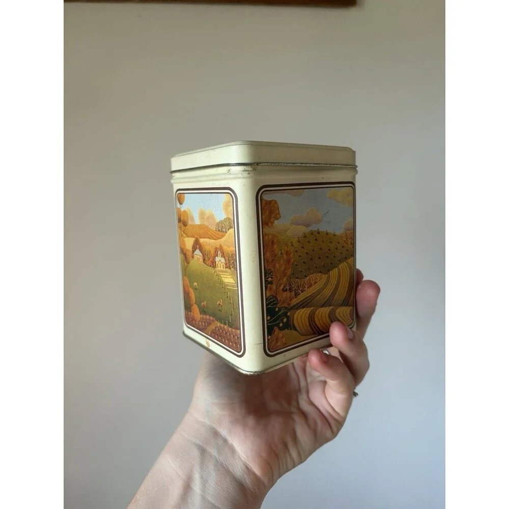 Cornucopia by Celeste Small Square Tin w/ Lid